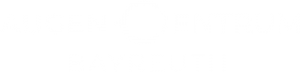 Logo des AugenCentrum Bayreuth in weiß